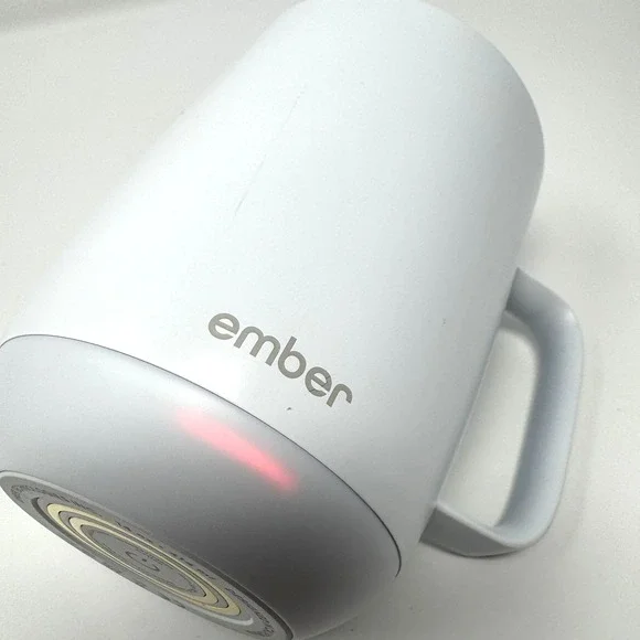 Ember Mug 2 Smart Temperature Control Mug 14oz White Set Charger Power Adapter - Picture 5 of 12